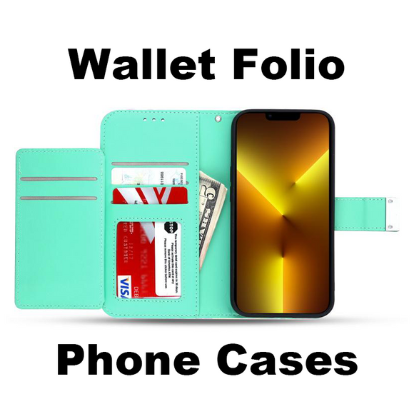 This Page includes all MyBat Pro Wallet Folio Phone Cases for Apple, Samsung, Motorola, LG Phones, and More.