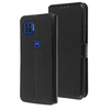 Black Smooth Element Wallet Case for Motorola One 5G Ace.