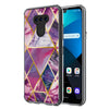 Fusion Series Purple Marble Quadrilateral Case for LG Harmony 4