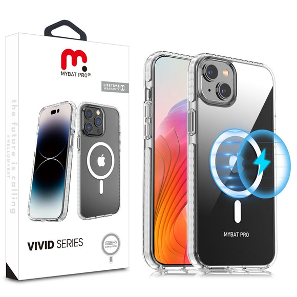 MyBat Pro Vivid Series w/ MagSafe Case for Apple iPhone 15 Plus (6.7) - White
