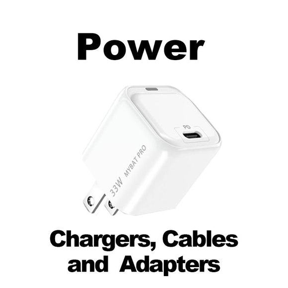 This Page includes all MyBat Pro Power Banks, Chargers and Charging Cables.