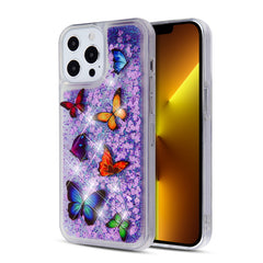 Funda protectora híbrida MyBat con purpurina para Apple iPhone 13 Pro (6.1)