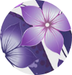 Purple Hibiscus Flower Romance