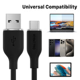 MyBat Pro USB-A to USB-C Liquid Silicone Cable (L=3 FT)