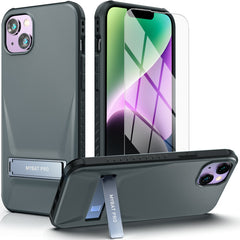 MyBat Pro Beyonder Series Case with Tempered Glass with Kickstand for Apple iPhone 16e / 14 / 13