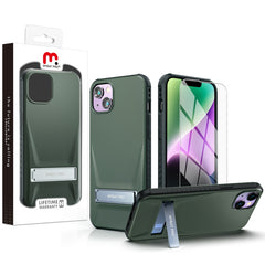 MyBat Pro Beyonder Series Case with Tempered Glass with Kickstand for Apple iPhone 14 Plus (6.7)