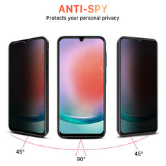 MyBat Pro Privacy Full Coverage Tempered Glass Screen Protector for Samsung Galaxy A15 5G