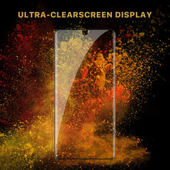 Protector de pantalla de vidrio templado de cobertura total MyBat Pro (desbloqueo por huella dactilar) para Samsung Galaxy S23 Plus
