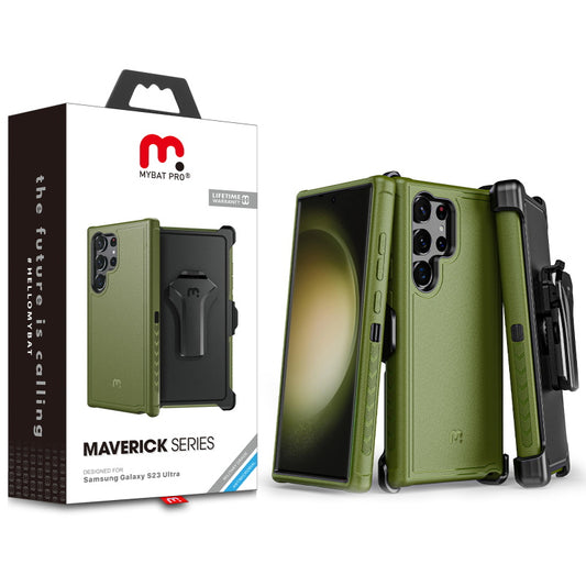 MyBat Pro Maverick Series Case w/ Holster for Samsung Galaxy S23 Ultra