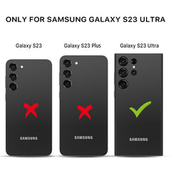 Protector de pantalla de vidrio templado MyBat Pro con cobertura total para Samsung Galaxy S23 Ultra