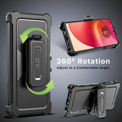 SYB Reflex Series Case with Holster for Motorola Moto G Stylus 5G (2024) - Black