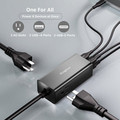 AmpNergy 65W Fast Charging Desktop Multifunction ChargerMyBat Pro
