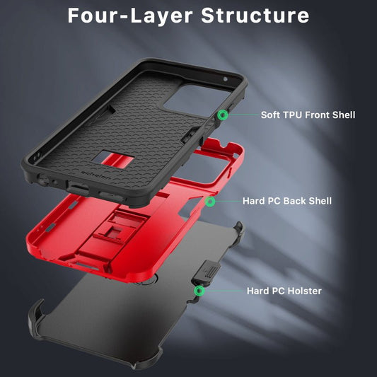 echelon Reflex Series Case with Holster for Motorola Moto G 5G (2025) - BlackMybat Pro