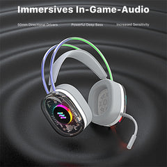 Echelon SoundScape See - Through RGB Gaming Headset w/ USB - C MicMyBat Pro