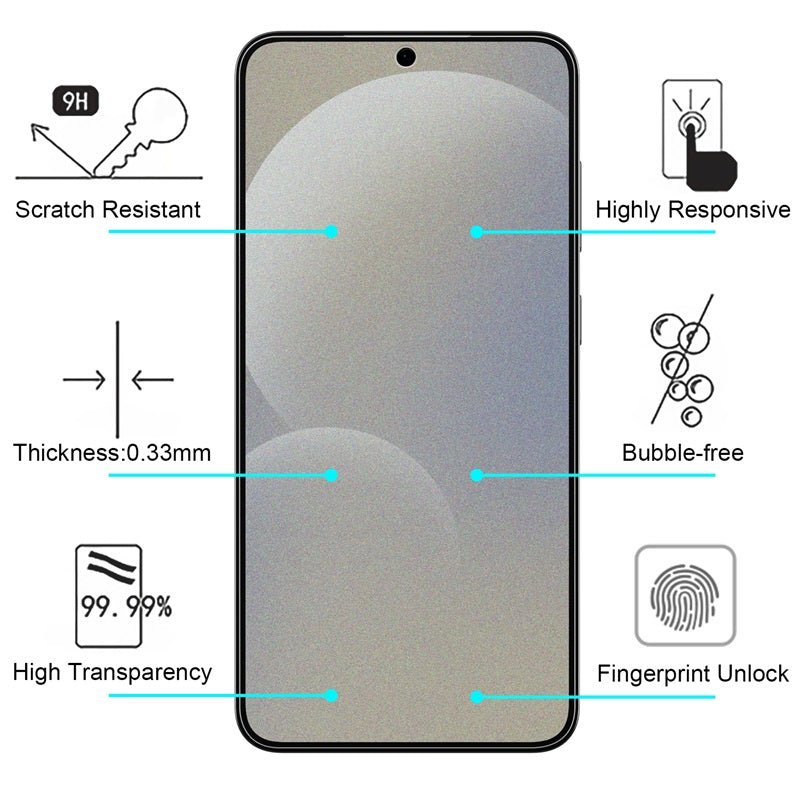 echelon Tempered Glass Screen Protector (2.5D) for Samsung Galaxy S25 Plus / Galaxy S24 Plus - Clear