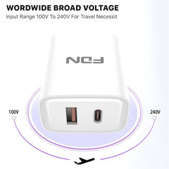 FDN 20W Dual - Port Wall Charger (USB - C + USB - A)MyBat Pro