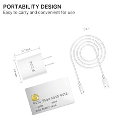 FDN 2.4A Dual - Port Wall Charger with USB - A to USB - C CableMyBat Pro