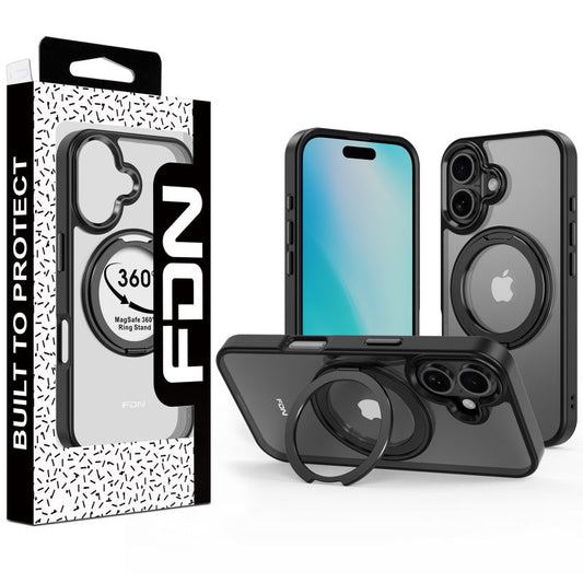 FDN RingRound 360° Kickstand Case w/ MagSafe for Apple iPhone 16 PlusiPhone 16 Plus