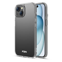 FDN Sturdy Gummy Cover for Apple iPhone 15 (6.1) - Highly Transparent Clear / Transparent Clear