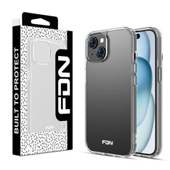 FDN Sturdy Gummy Cover for Apple iPhone 15 (6.1) - Highly Transparent Clear / Transparent Clear