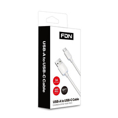 FDN USB - A to USB - C Cable (L=6 FT)MyBat Pro