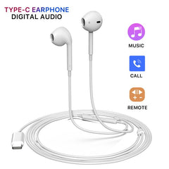 FDN USB - C Digital Audio Earphone - White - MyBat Pro