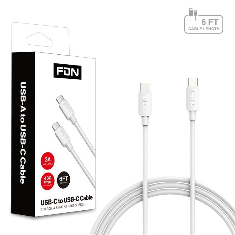 FDN USB - C to USB - C Cable (L=6 FT)MyBat Pro