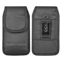 LUXMO Extra Large Vertical Horizontal Nylon Pouch - Black