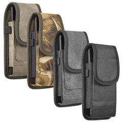 LUXMO Extra Large Vertical Horizontal Nylon Pouch - Black