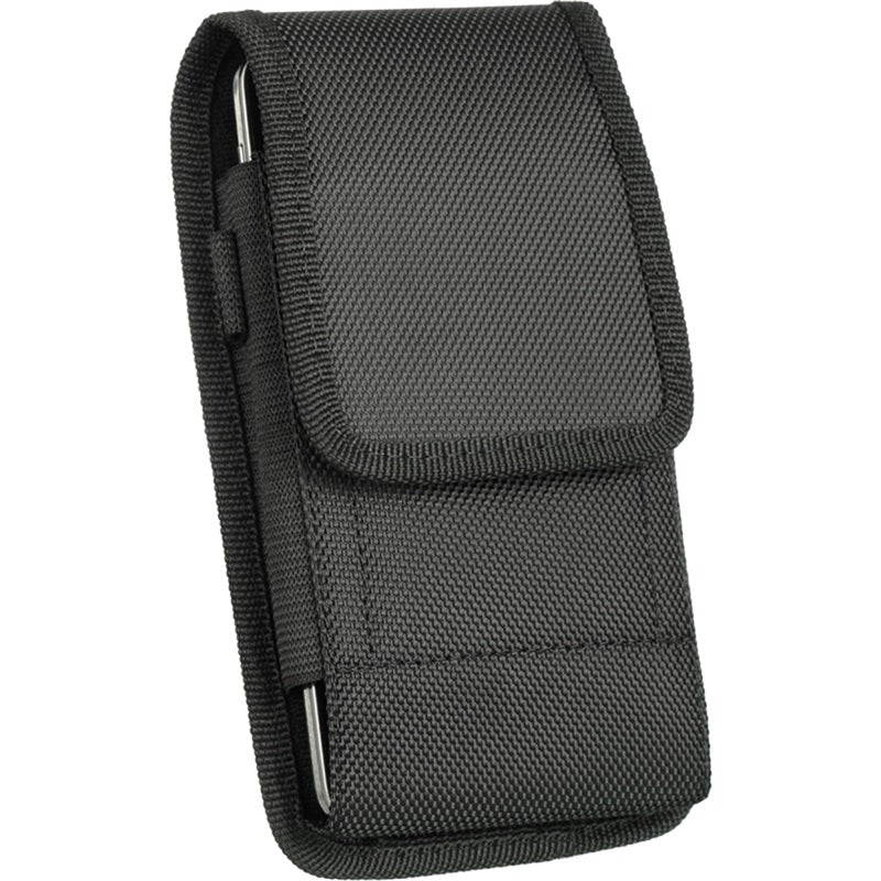 LUXMO Extra Large Vertical Horizontal Nylon Pouch - Black