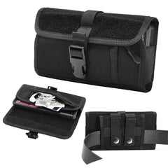 LUXMO Large Horizontal Universal Nylon Pouch w/ Large Front Zipper CompartmentMyBat Pro
