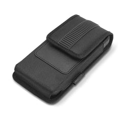 LUXMO Large Vertical Universal Nylon Pouch w/ Credit Card Slot - Black