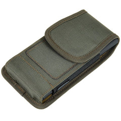 LUXMO Large Vertical Universal Nylon Pouch w/ Dual Card Slots - Midnight Green