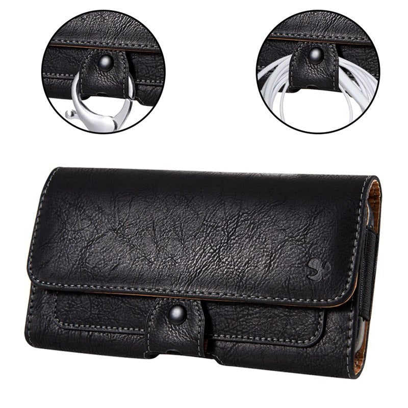 LUXMO Medium Horizontal Universal Pouch - Black