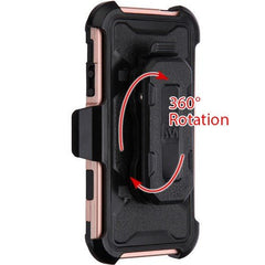 MyBat Pro 3 - in - 1 Storm Tank Hybrid Protector Cover Combo (with Black Holster)(Tempered Glass Screen Protector)[Military - Grade Certified] for Apple iPhone 5s/5 / SEiPhone 5s/5