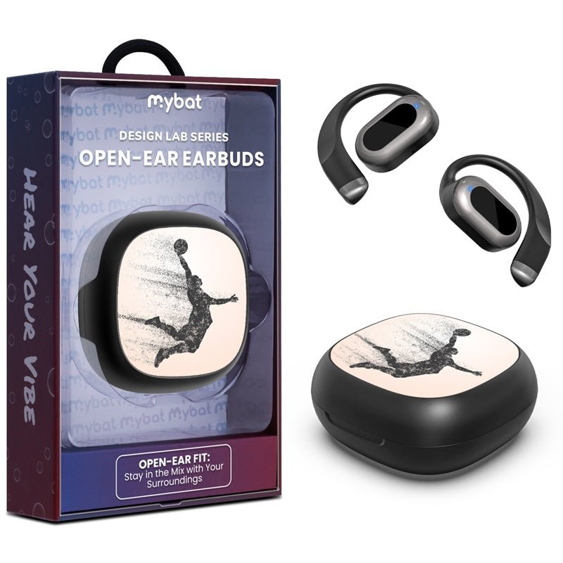 MyBat Design Lab Open - Ear Earbuds - Black - Slam Dunk