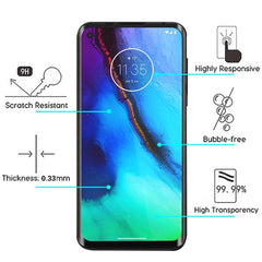 MyBat Full Coverage Tempered Glass Screen Protector for Motorola Moto G Stylus / Moto G Power - BlackMyBat Pro