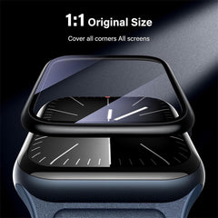 MyBat Pro 3D Full Coverage Tempered Glass Screen Protector with Installation Frame for Apple Watch Series 9 45mm/Watch Series 8 45mm / Watch Series 7 45mmMyBat Pro