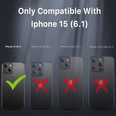 MyBat Pro Antimicrobial Maverick Series w/ MagSafe Case with Holster and Tempered Glass for Apple iPhone 15 (6.1)iPhone 15
