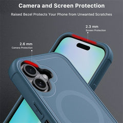 MyBat Pro Antimicrobial Maverick Series w/ MagSafe Case with Holster and Tempered Glass for Apple iPhone 16 PlusiPhone 16 Plus
