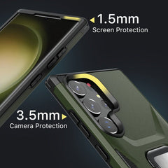 MyBat Pro Antimicrobial Stealth Series (with Stand) for Samsung Galaxy S23 Ultra - Plum / Black - MyBat Pro