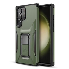 MyBat Pro Antimicrobial Stealth Series (with Stand) for Samsung Galaxy S23 Ultra - Plum / Black - MyBat Pro
