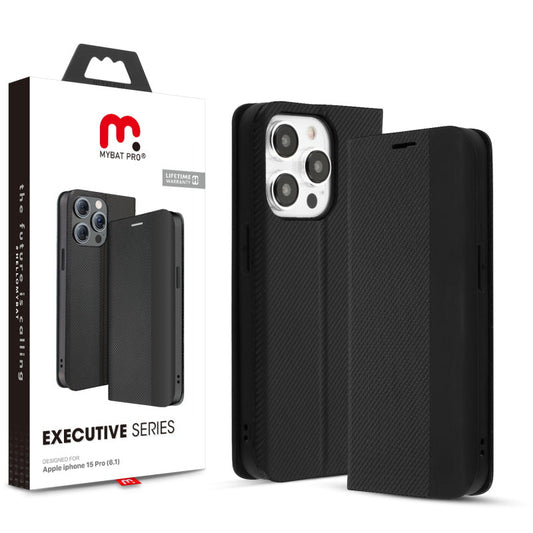 MyBat Pro Executive Series Wallet Case for Apple iPhone 15 Pro (6.1)iPhone 15 Pro