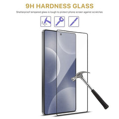 MyBat Pro Full Coverage Tempered Glass Screen Protector (Fingerprint Unlock) for Samsung Galaxy S25 Ultra - Black