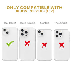 MyBat Pro Full Coverage Tempered Glass Screen Protector for Apple iPhone 15 Plus