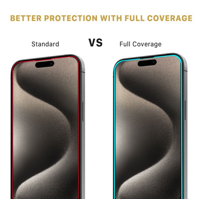 MyBat Pro Full Coverage Tempered Glass Screen Protector for Apple iPhone 15 Pro Max (6.7)iPhone 15 Pro Max