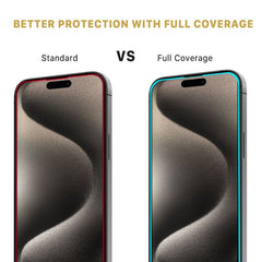 MyBat Pro Full Coverage Tempered Glass Screen Protector for Apple iPhone 15 Pro Max (6.7)iPhone 15 Pro Max
