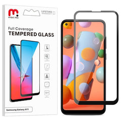 MyBat Pro Full Coverage Tempered Glass Screen Protector for Samsung Galaxy A11 - Clear