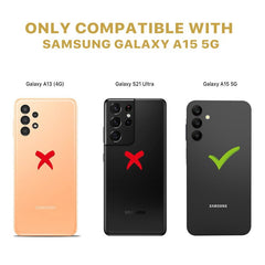 MyBat Pro Full Coverage Tempered Glass Screen Protector for Samsung Galaxy A15 5G - Black