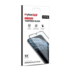 MyBat Pro Full Coverage Tempered Glass Screen Protector for Samsung Galaxy A16 5G - Black